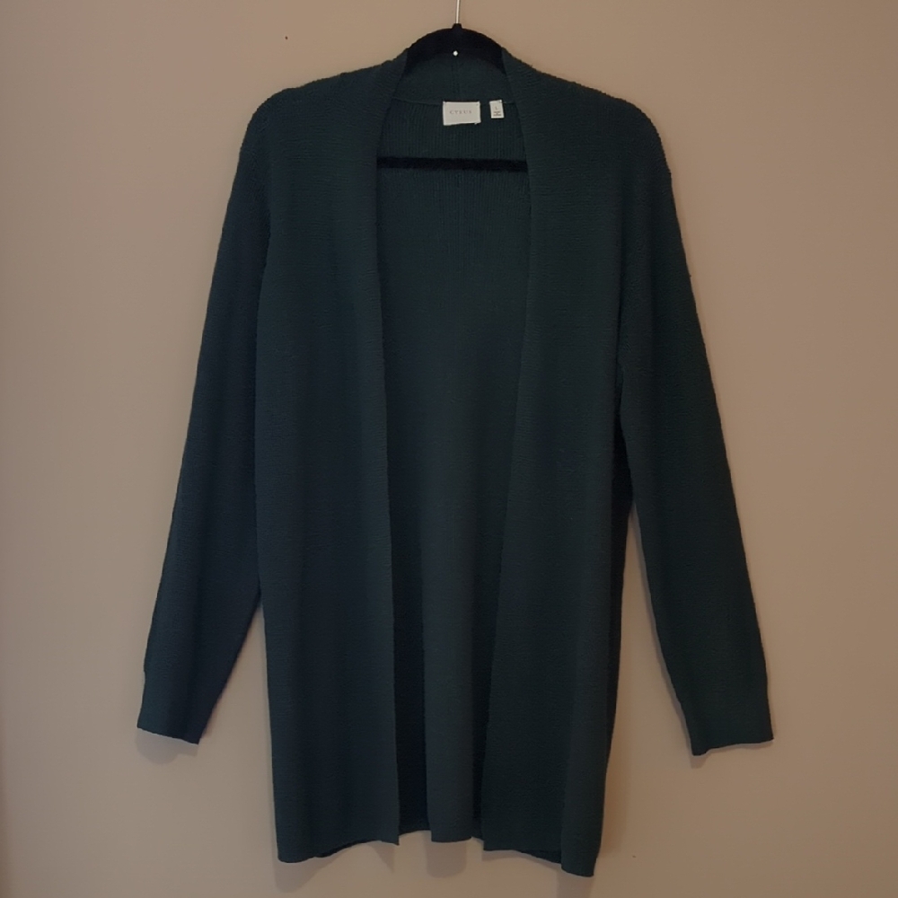 Cyrus Deep Green Open Cardigan
